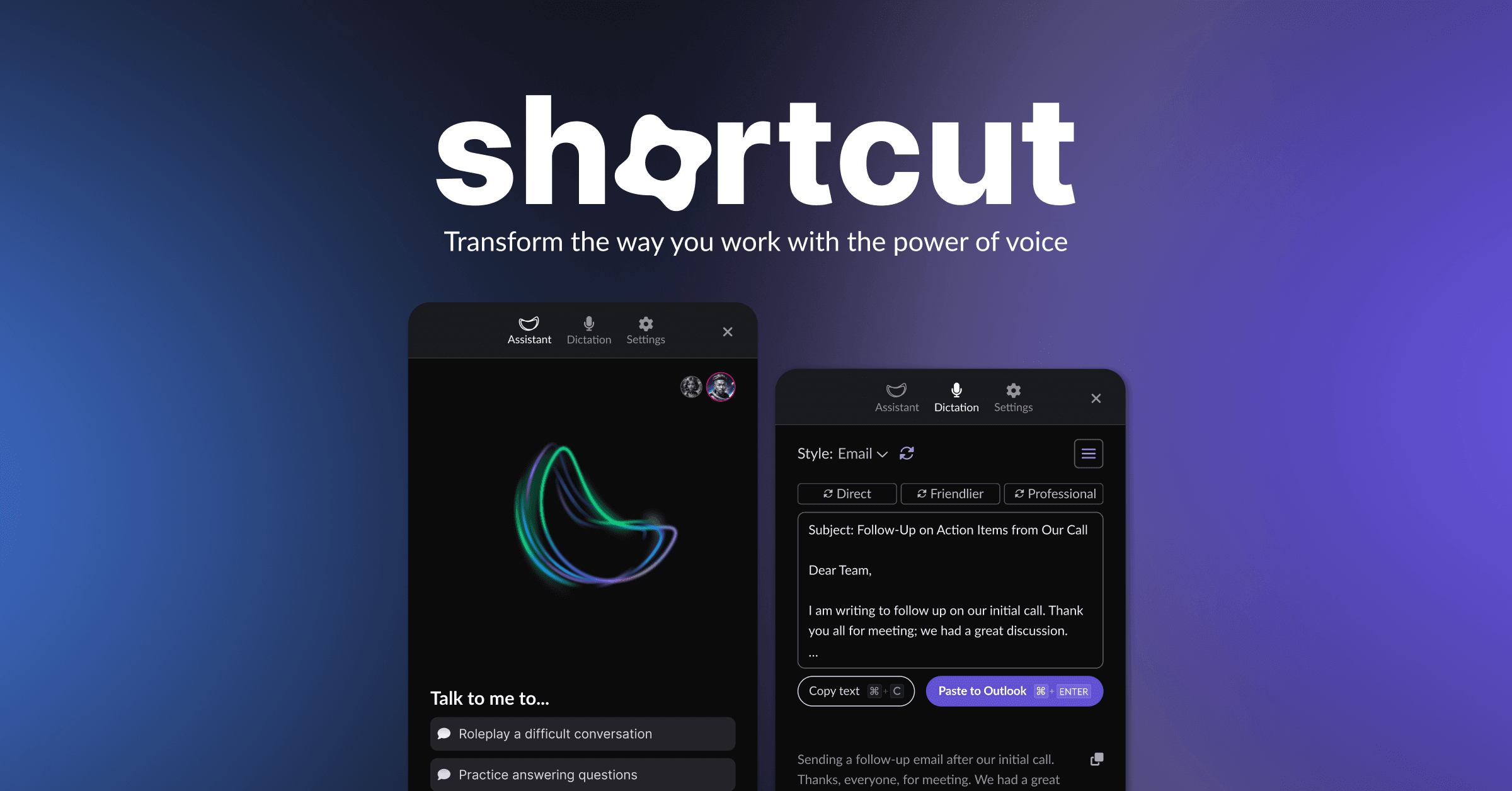 Introducing Shortcut: Work at the Speed of Voice